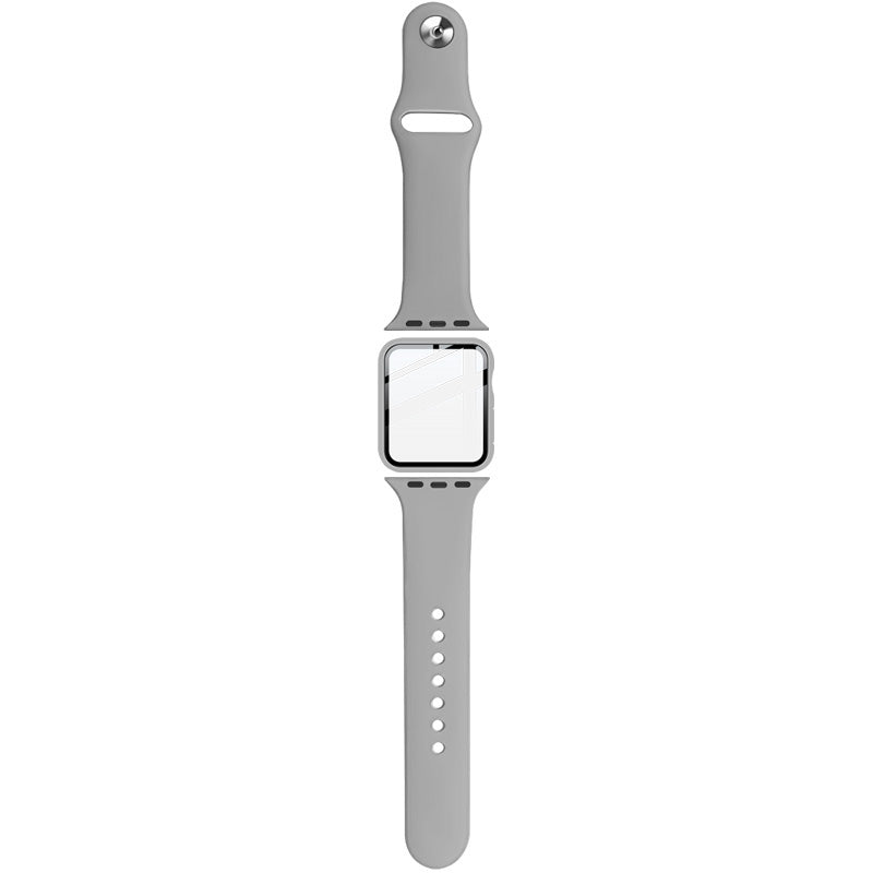 IMAK 20mm Sport Silicone Band + PC Protective Case with Tempered Glass Screen Protector for Apple Watch Series 3 2 1 42mm IMAK 20mm Sport Silicone Band + PC Protective Case with Tempered Glass Screen Protector for Apple Watch Series 3 2 1 42mm
